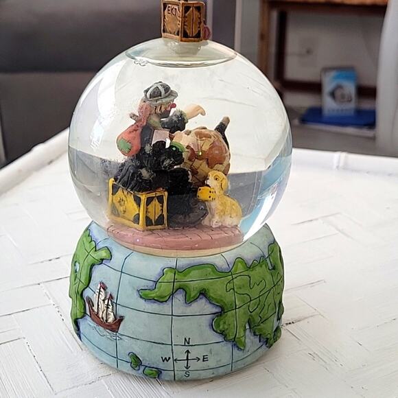 Flambro Emmit Kelly Jr. Snow Globe Music Box "Around the World in 80 Days" WORKS - Picture 3 of 12